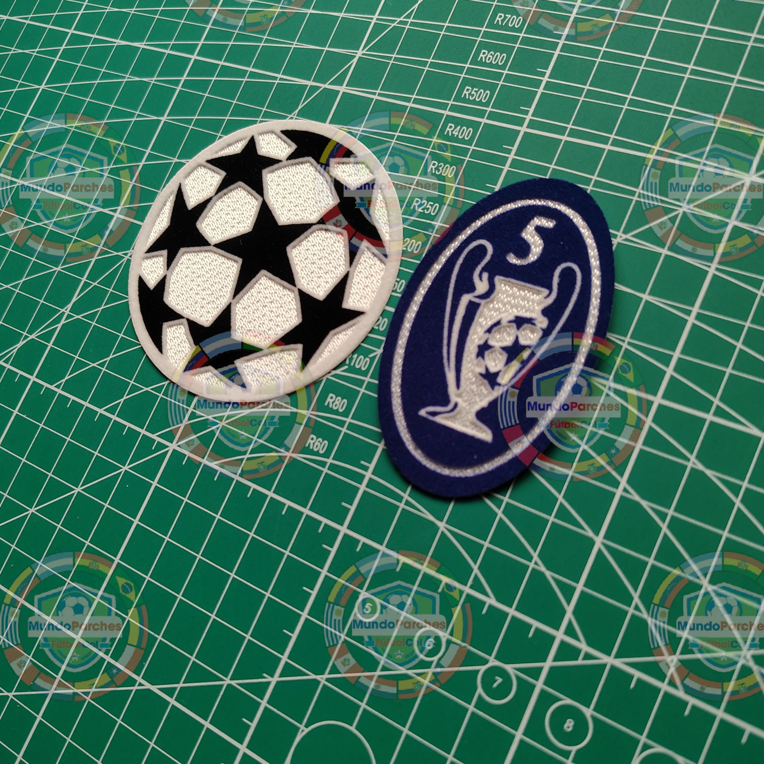 Set Parches Champions League 2000-2001 Ac Milán