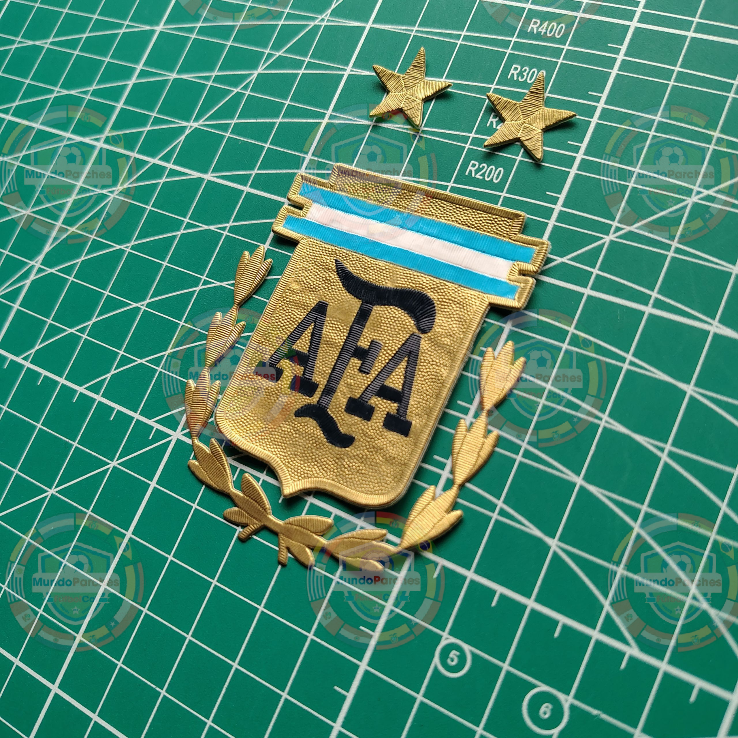Escudo Selección Argentina Mundial Qatar 2022 Material Tpu (Caucho)