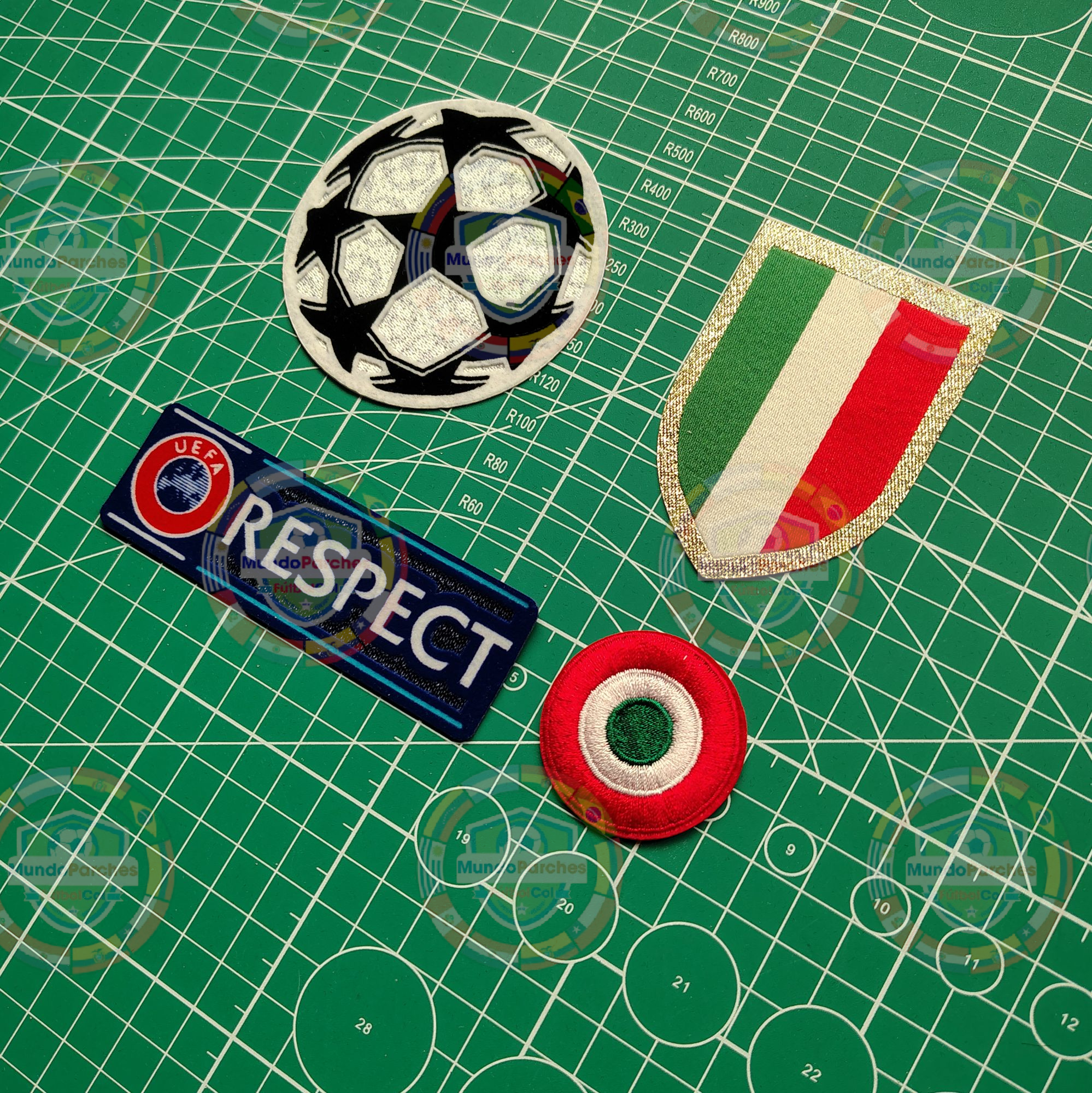 Set Parches Champions League 2017- 2018 Juventus
