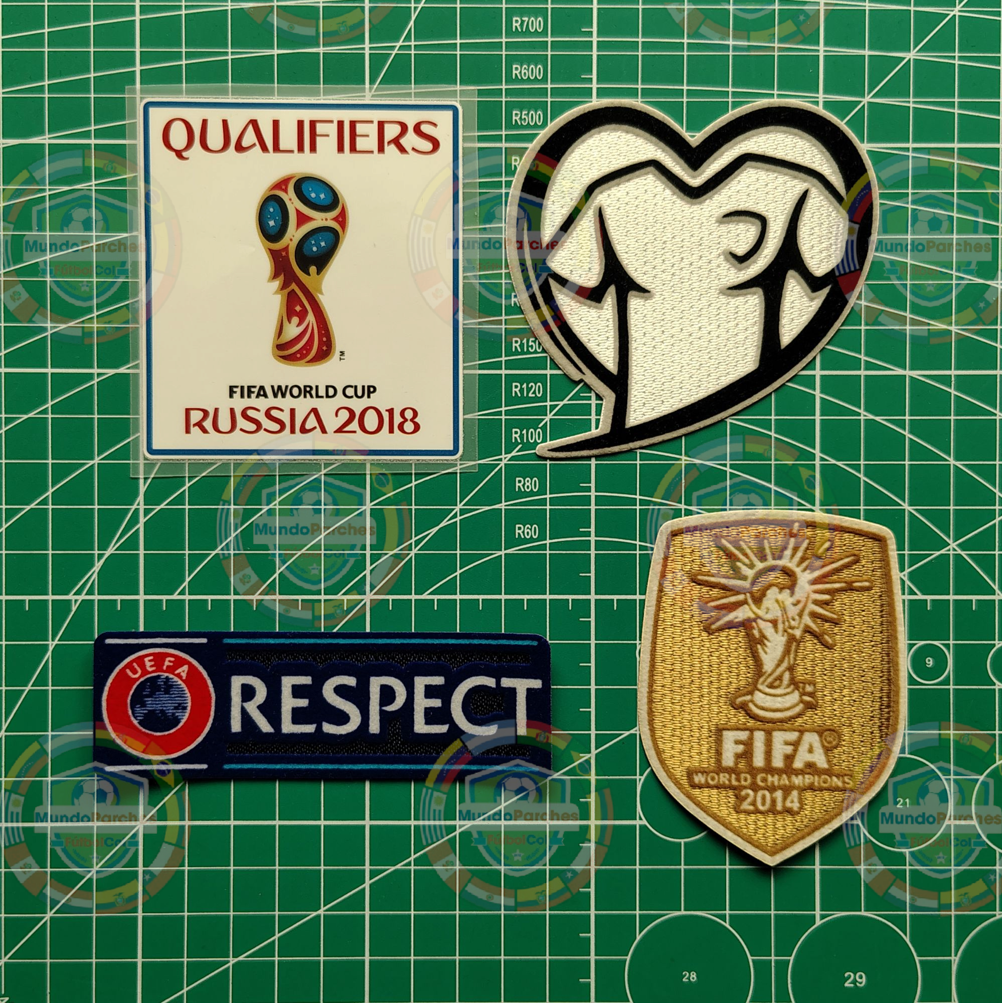 Set Parches Eliminatorias Europeas Mundial 2018 Rusia Selección Alemania
