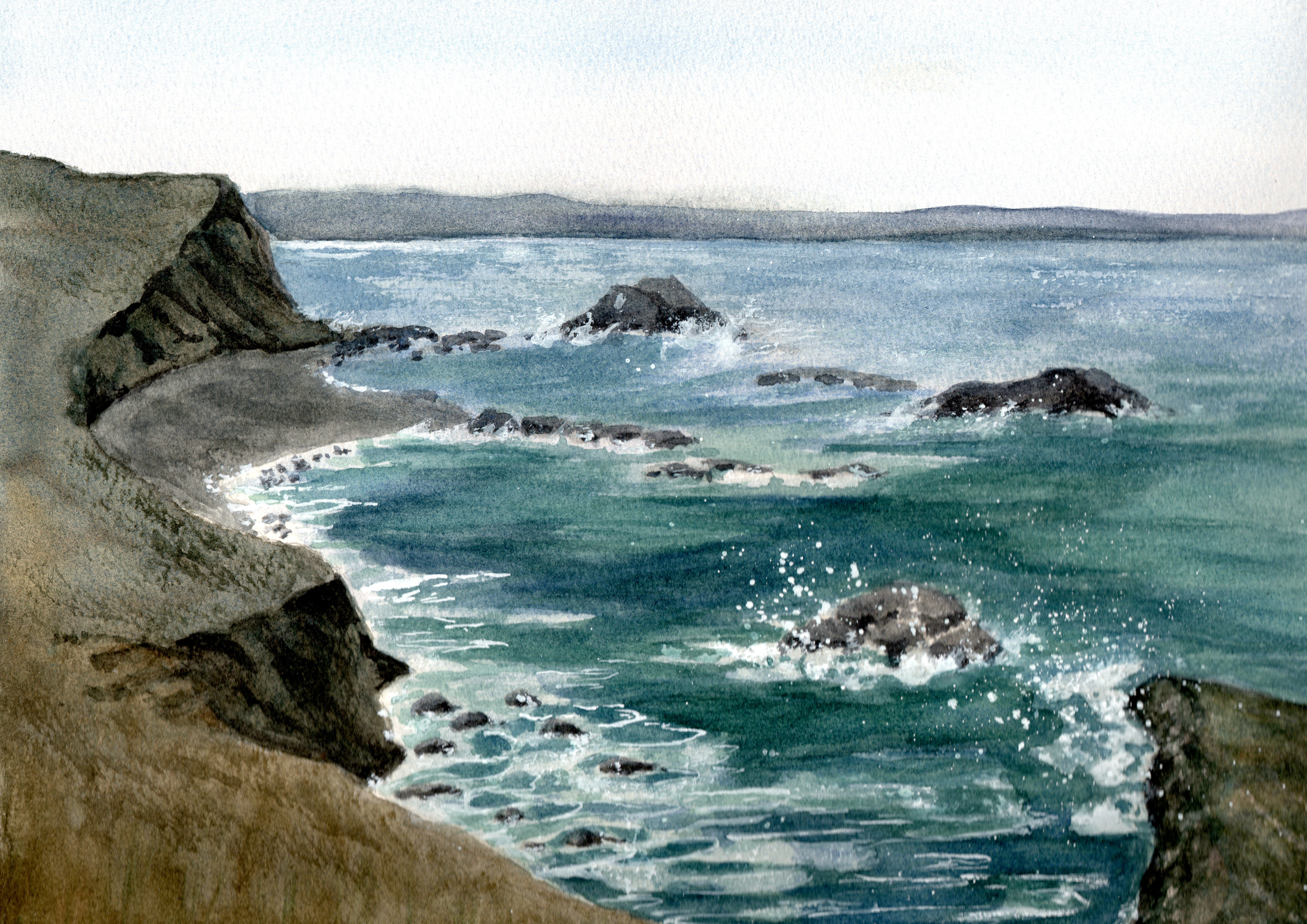 Breezy Coastal Cliff