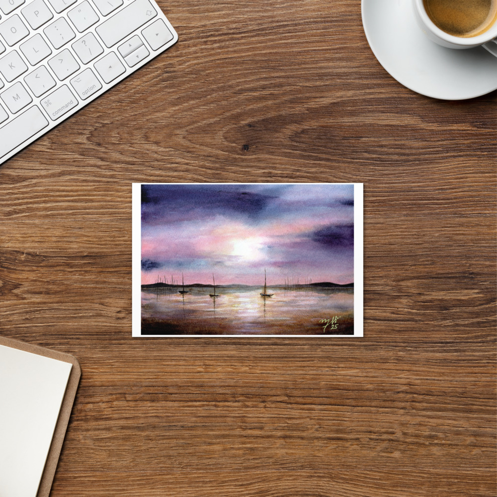 Sunset Lake Framed Art