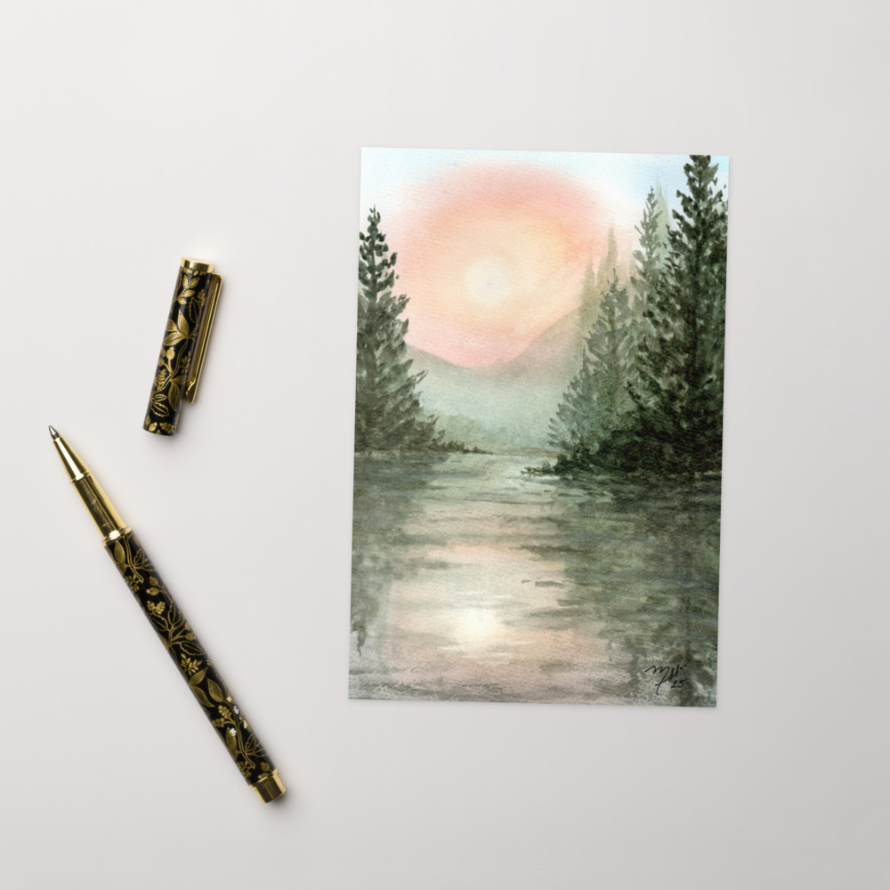 Peaceful Mountain Sunrise