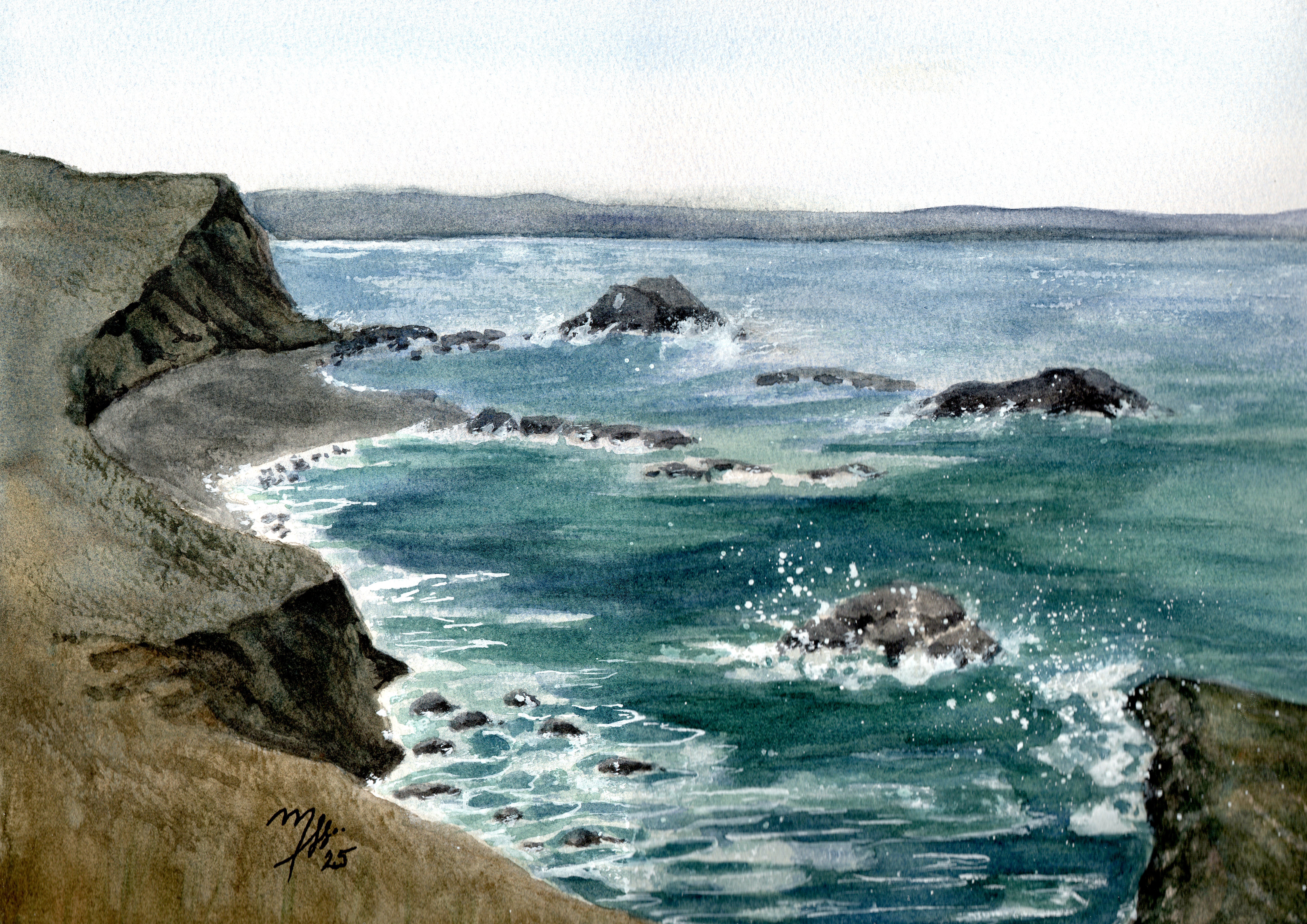 Breezy Coastal Cliff