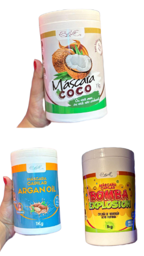 Máscara Capilar Coco, Argan y Explosion 1kg