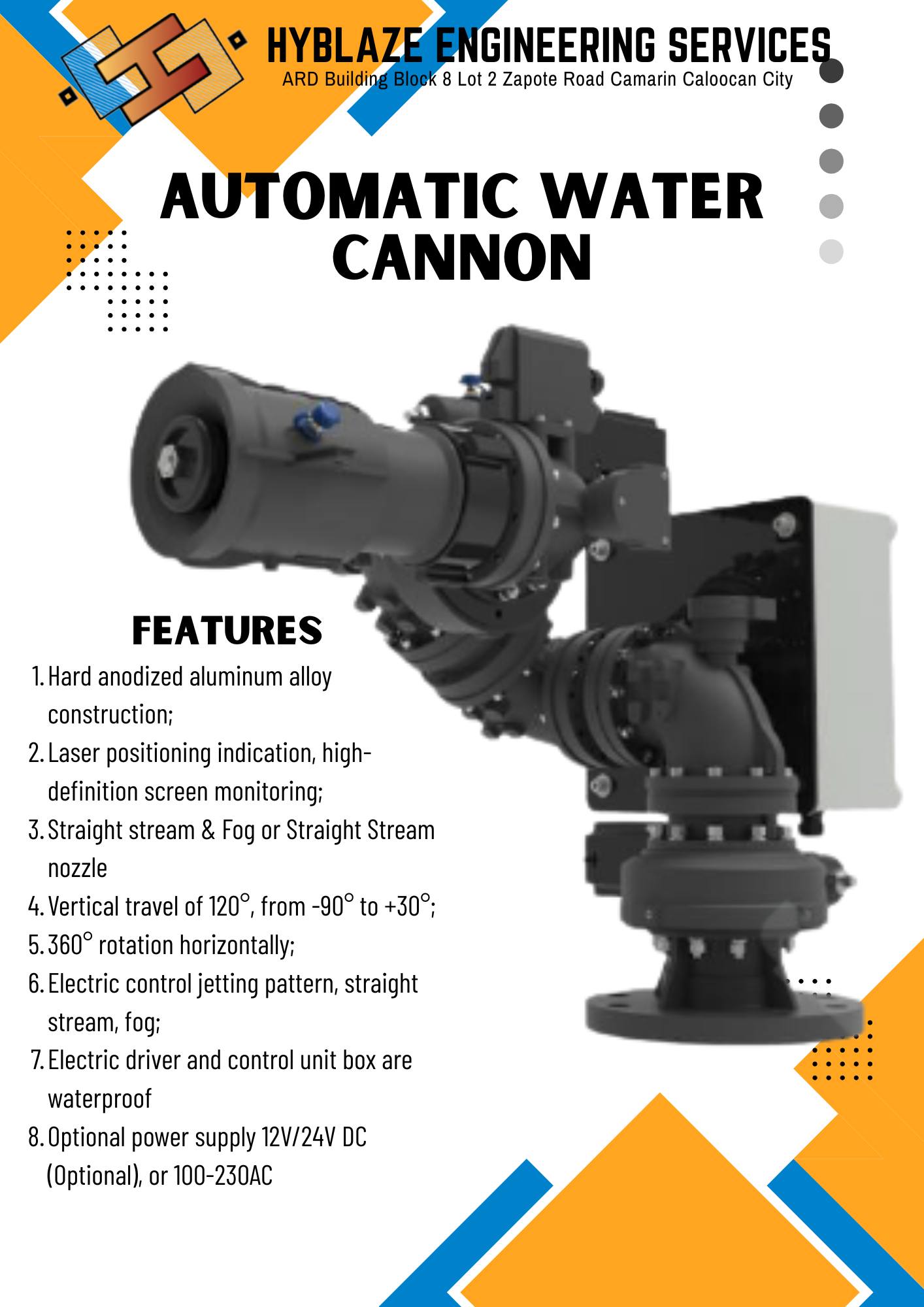 Automatic Water Cannon Installation
