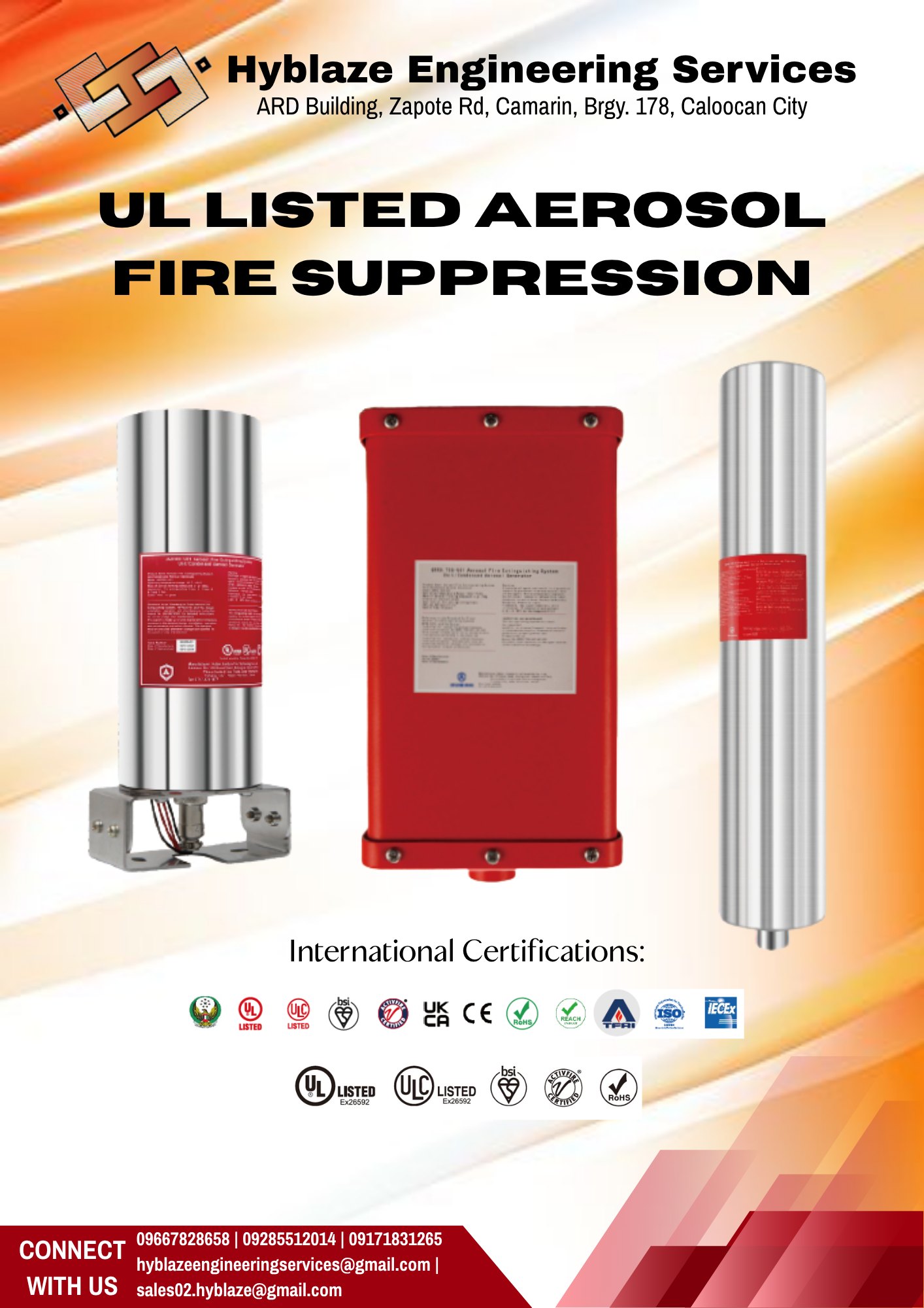 UL Listed Aerosol Fire Suppression