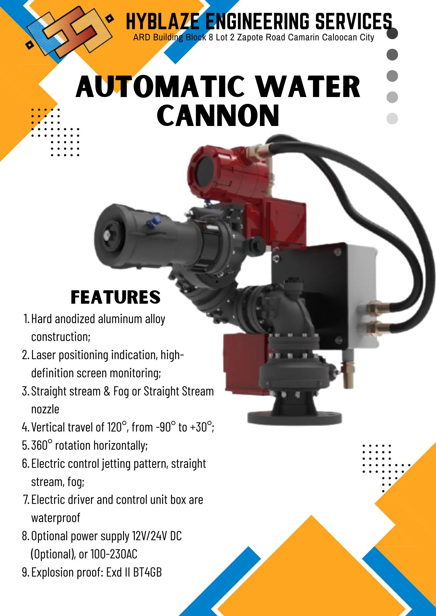 Automatic Water Cannon Installation
