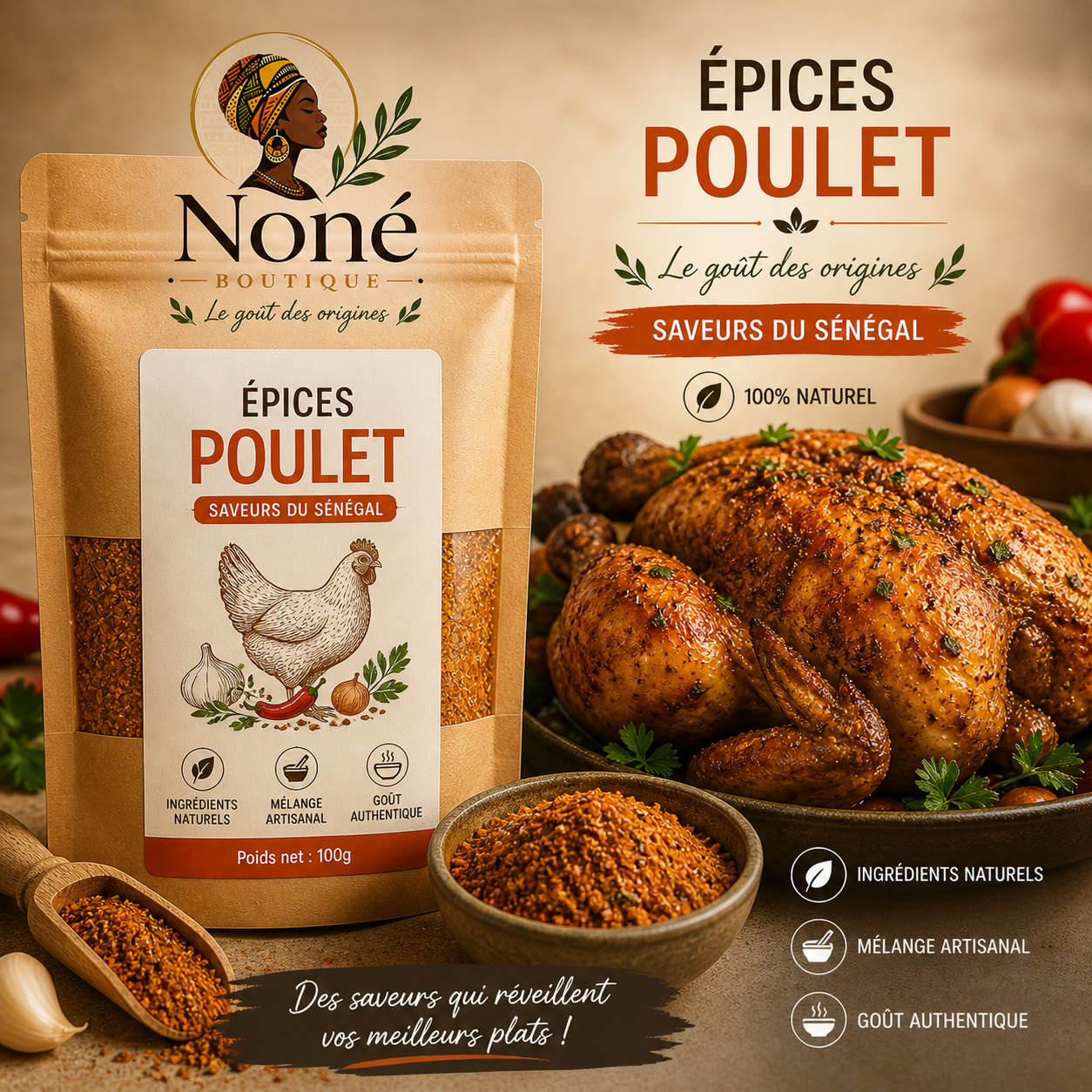 Noné Épices Poulet