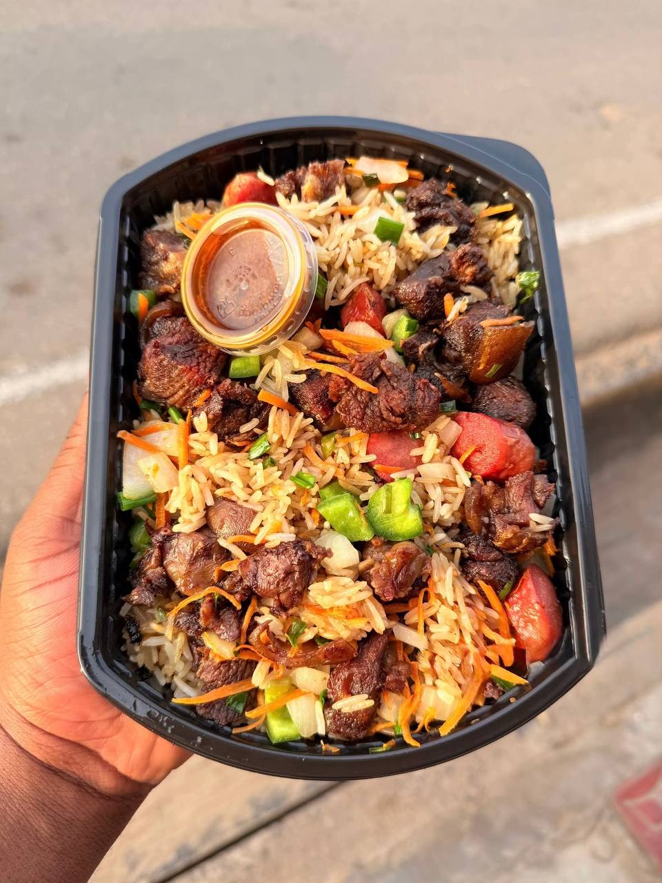 Grilled Beef Jollof Rice