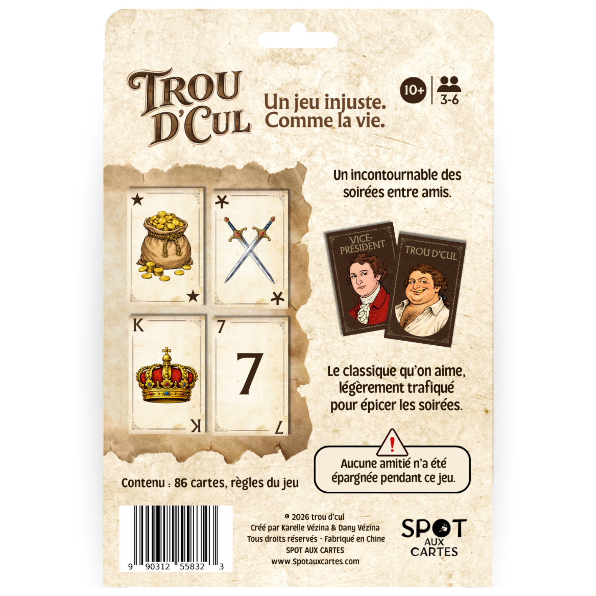 Le classique Trou d’cul — Jeu de cartes pour ados et adultes !