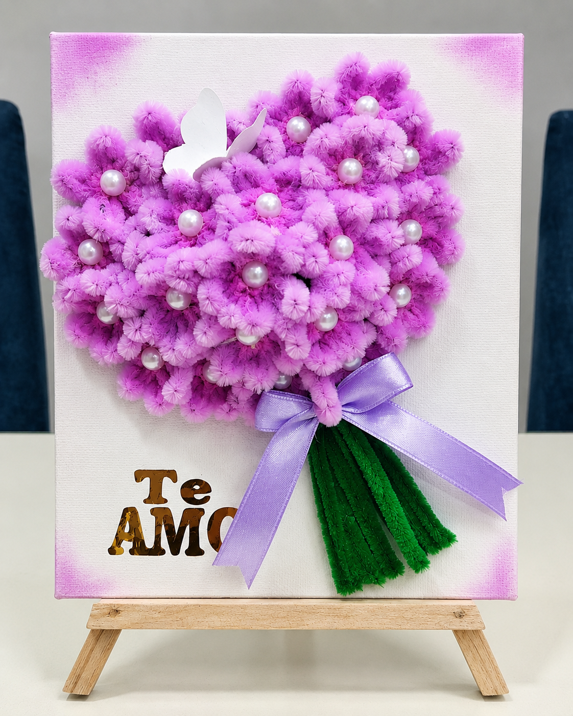 Cuadros Florales Artesanales Hechos con Amor 🌸💜