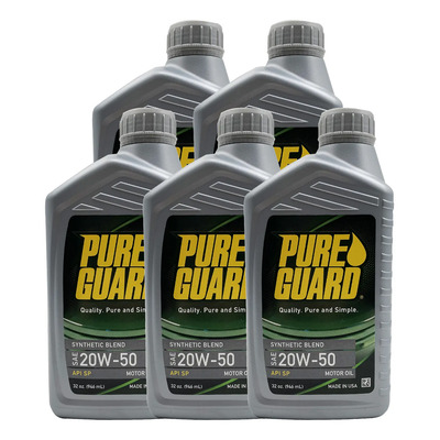 ACEITE PURE GUARD Mezcla Sintética SAE 20W50 SP - 32oz / 12 PIEZAS