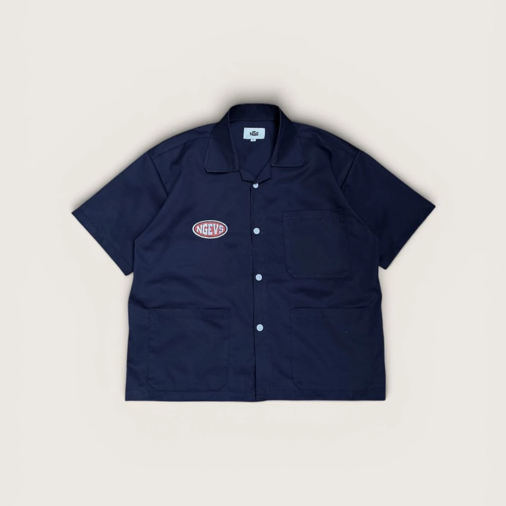 Kemeja Kerja Boxy Oversize