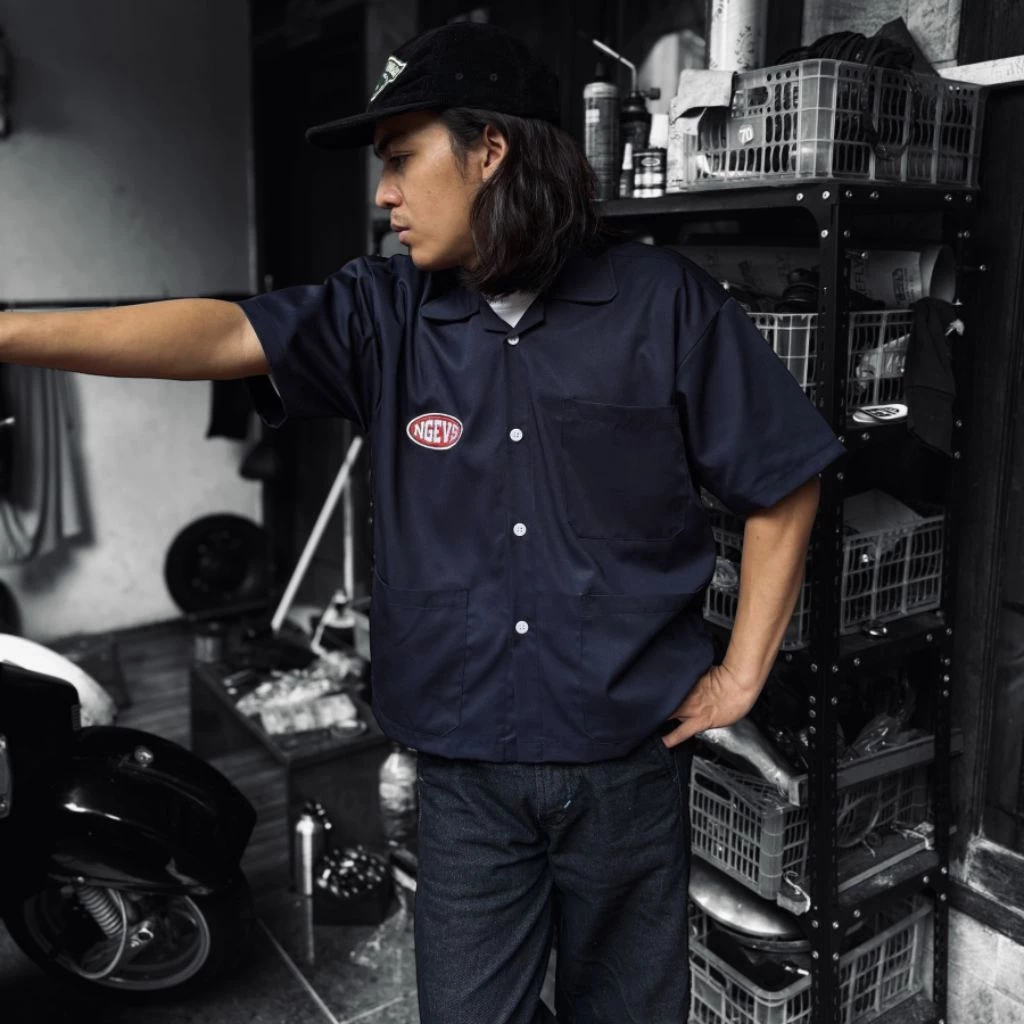 Kemeja Kerja Boxy Oversize