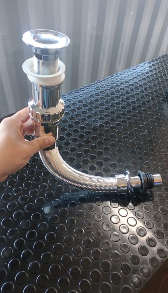 Desagüe flexible para lavabo