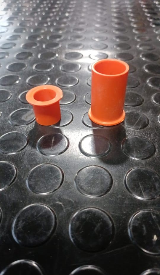 Tapones de goma naranja