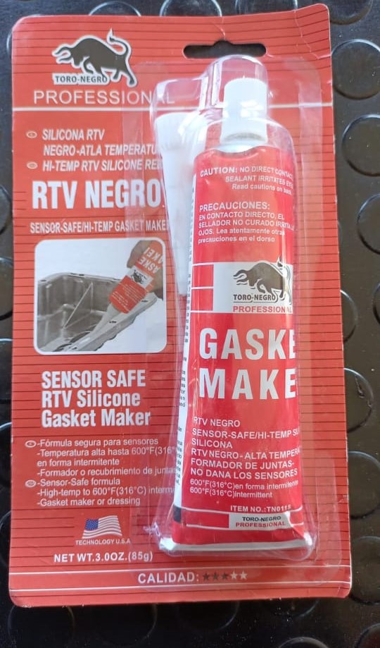 Silicona RTV Negra Alta Temperatura