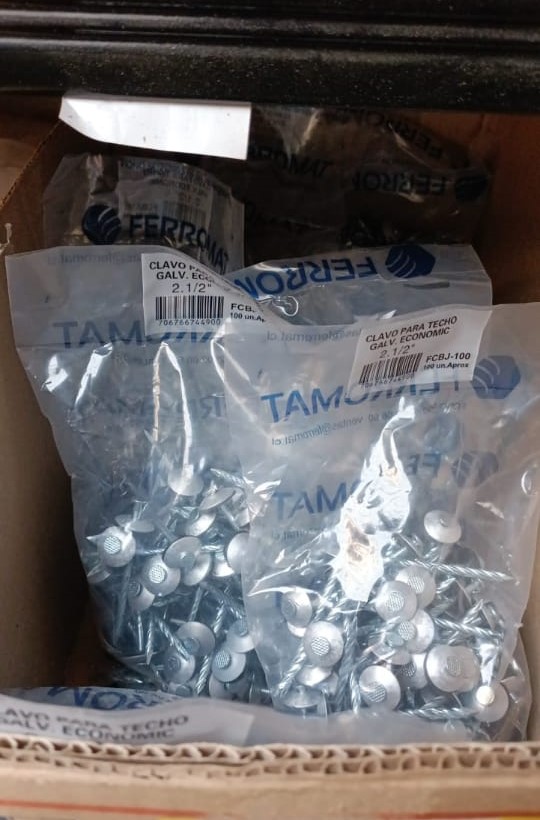 Clavos para techo galvanizados