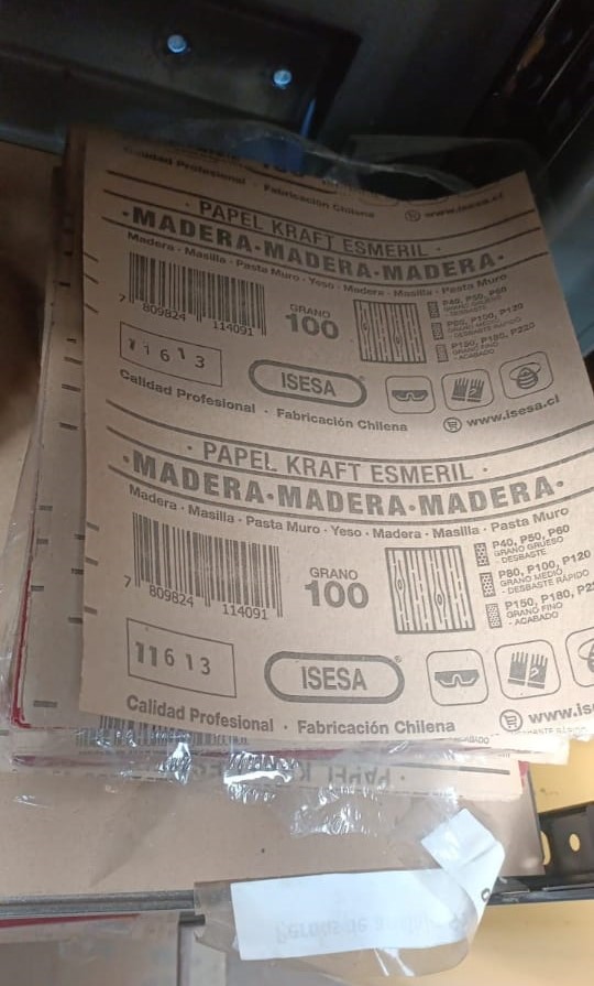 Papel Kraft Esmeril Grano 100