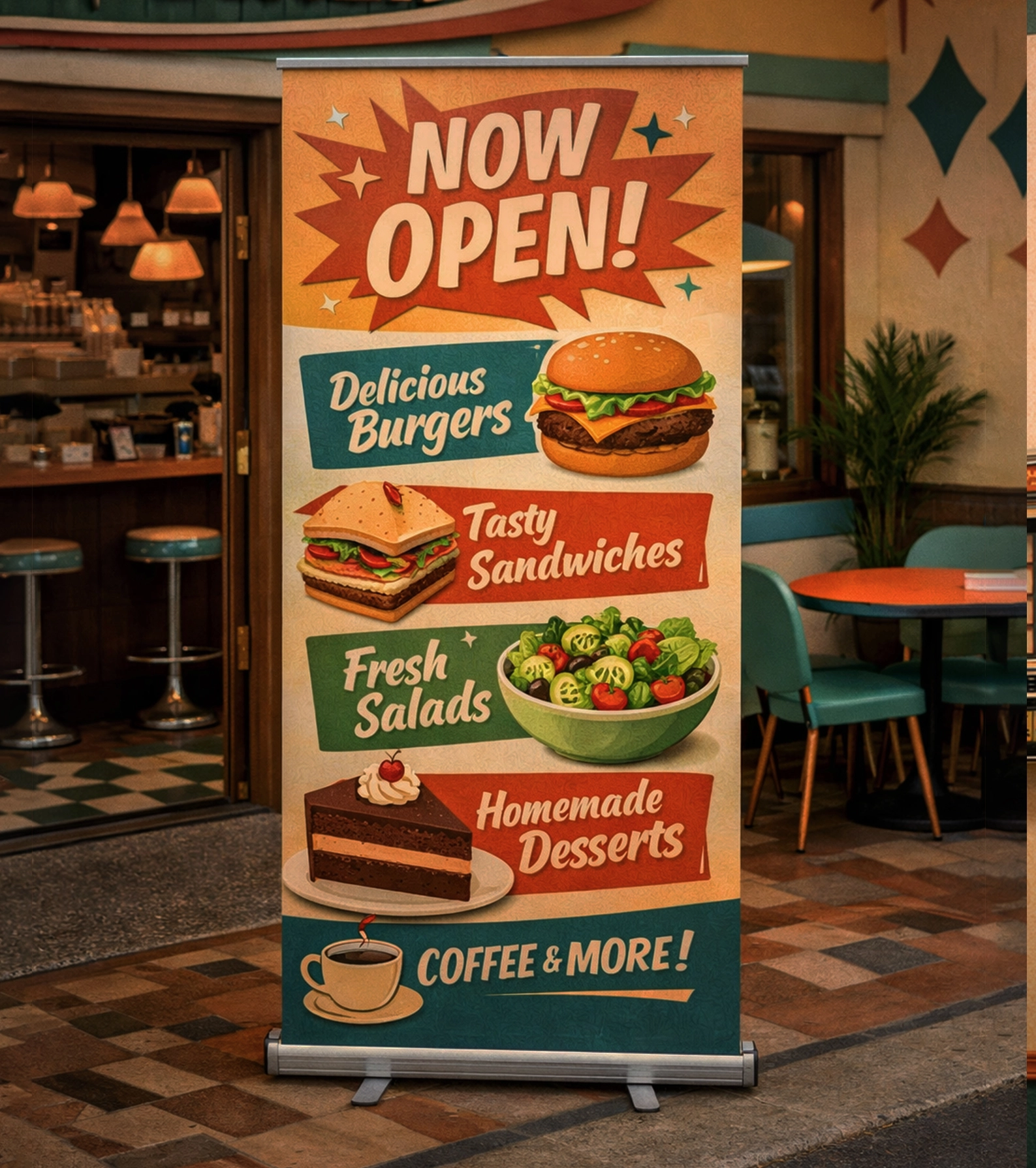 Pull Up Banner Print and Mechanism