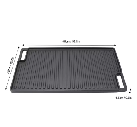 Cast Iron Grill Griddle Pan