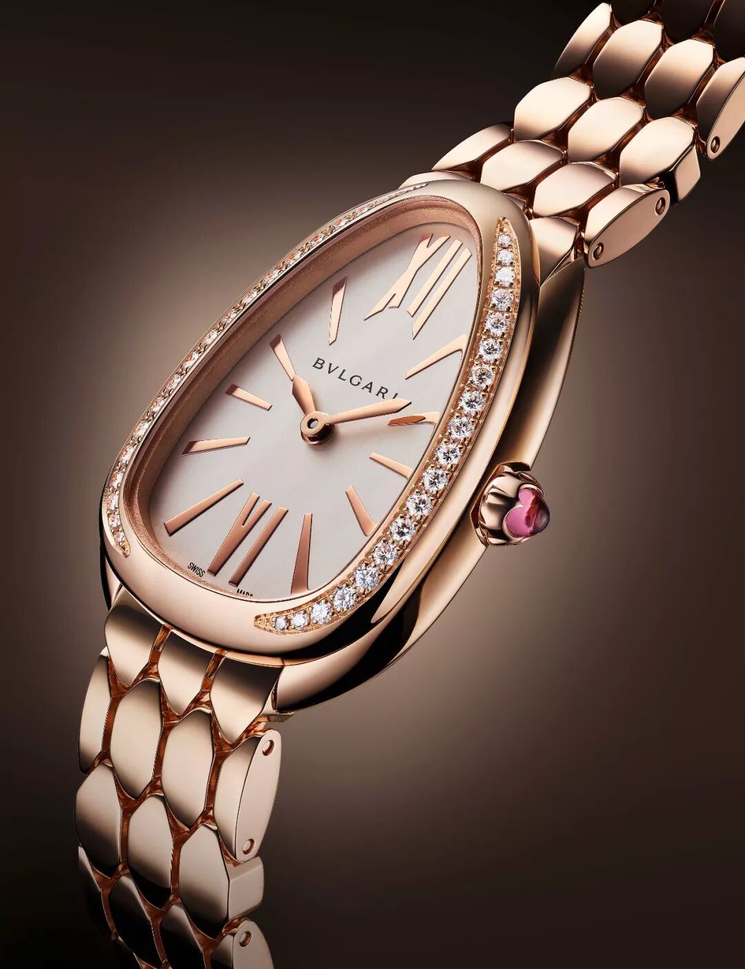 BVLGARI Serpenti Rose Gold Watch strap