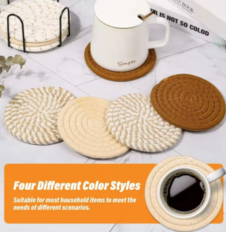 Woven Cotton Coaster Set