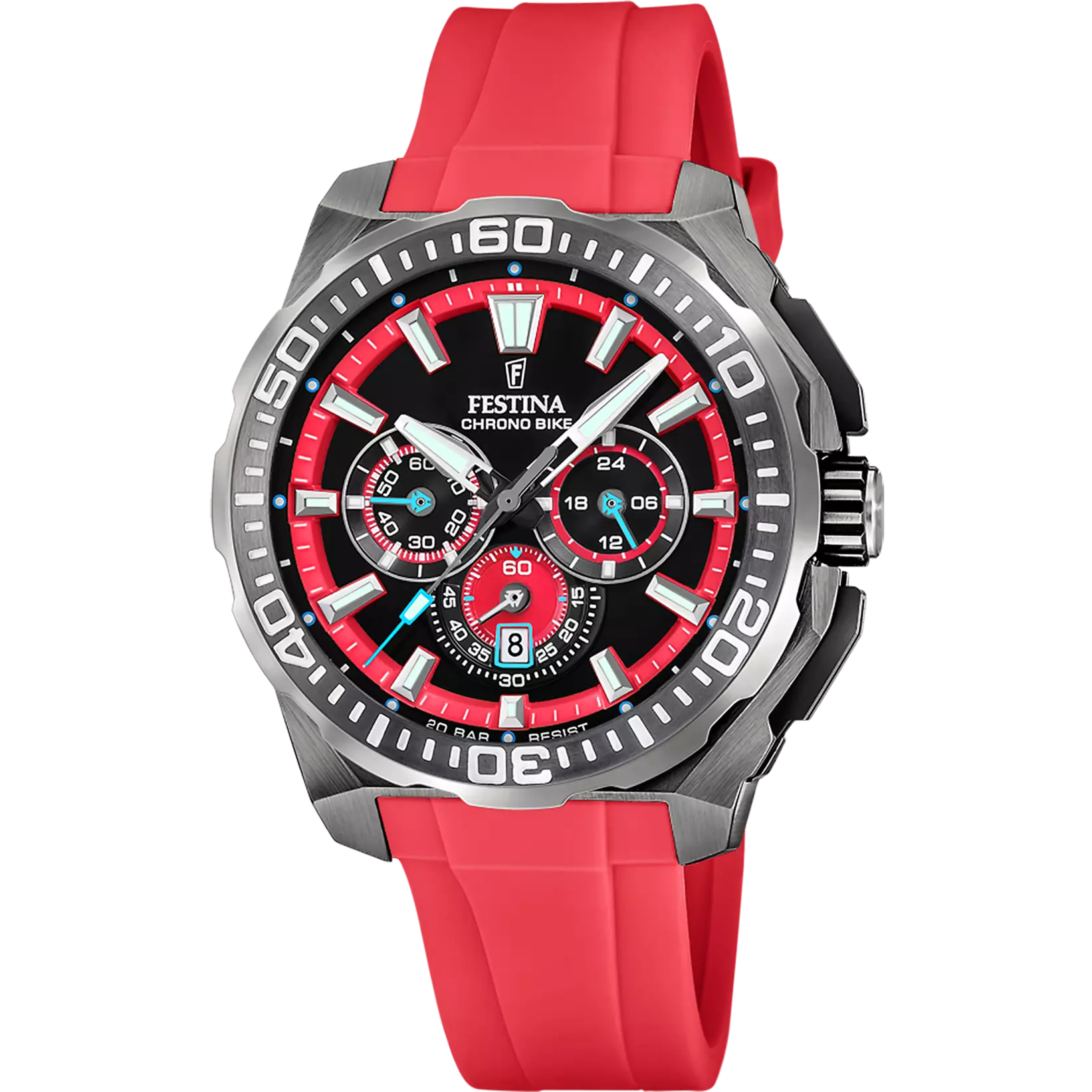 Festina Chrono Bike men's watch F20725/5 black rubber strap