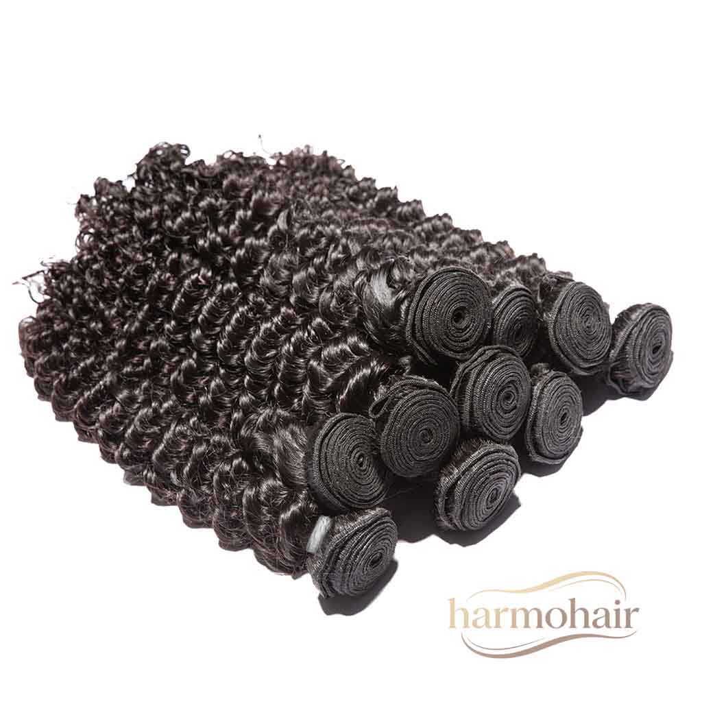 Harmohair Wholesale hair vendor  Deep wave virgin hair bundles with aligned cuticles