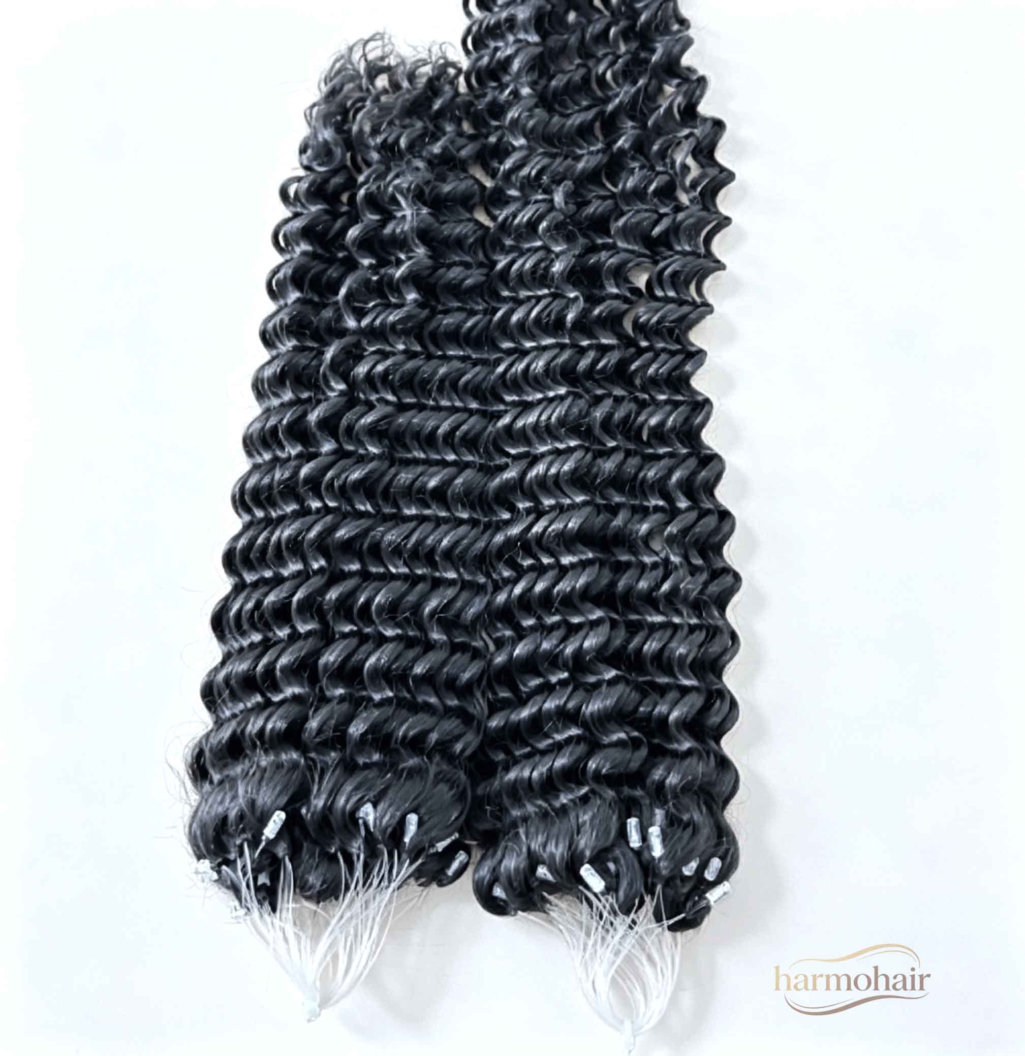 Middle East Saudi Arabia Harmohair Bulk Supply Kinky Curly Feather Hair Extension Raw Russian Virgin Human Hair