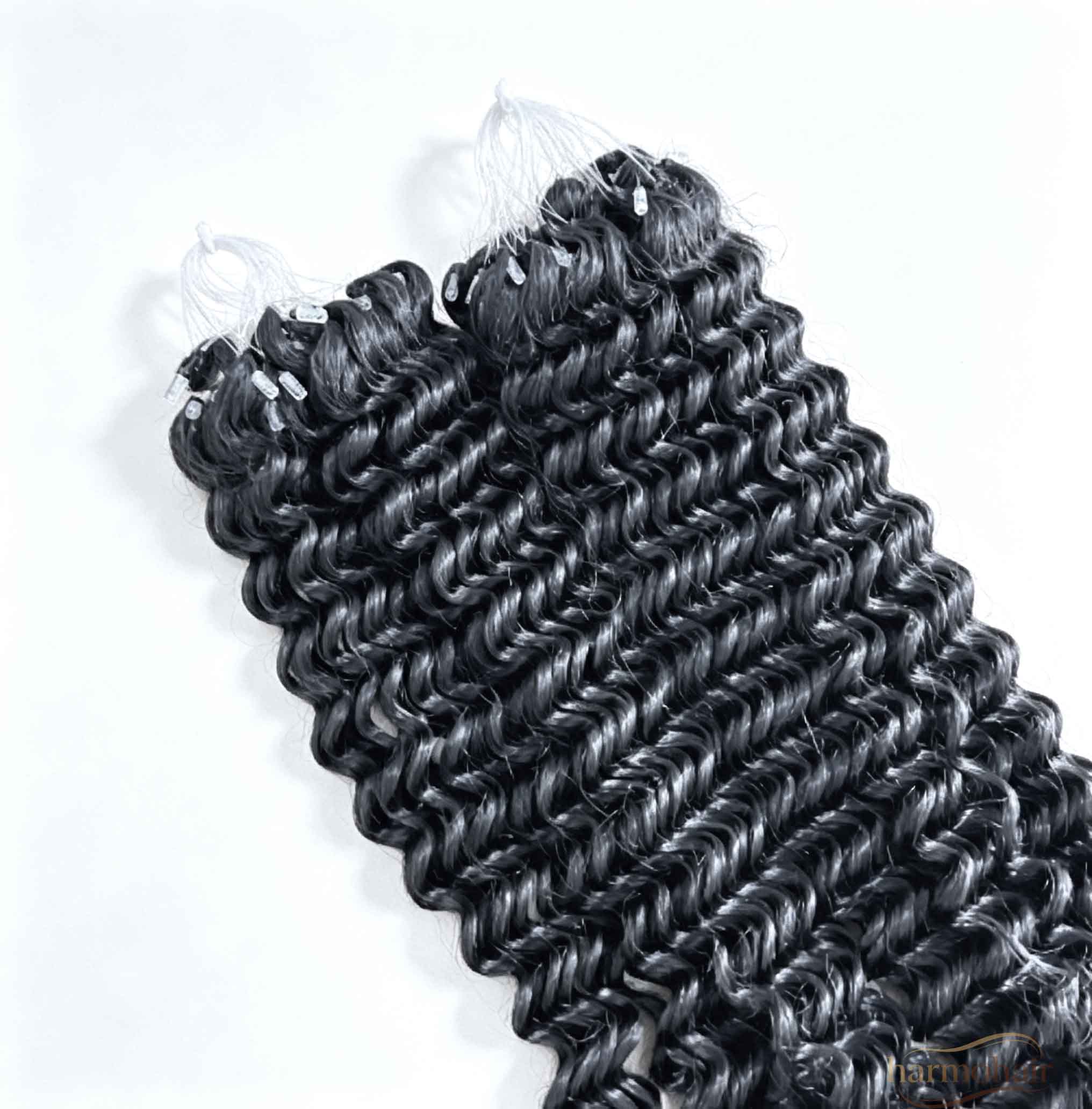 Middle East Saudi Arabia Harmohair Bulk Supply Kinky Curly Feather Hair Extension Raw Russian Virgin Human Hair