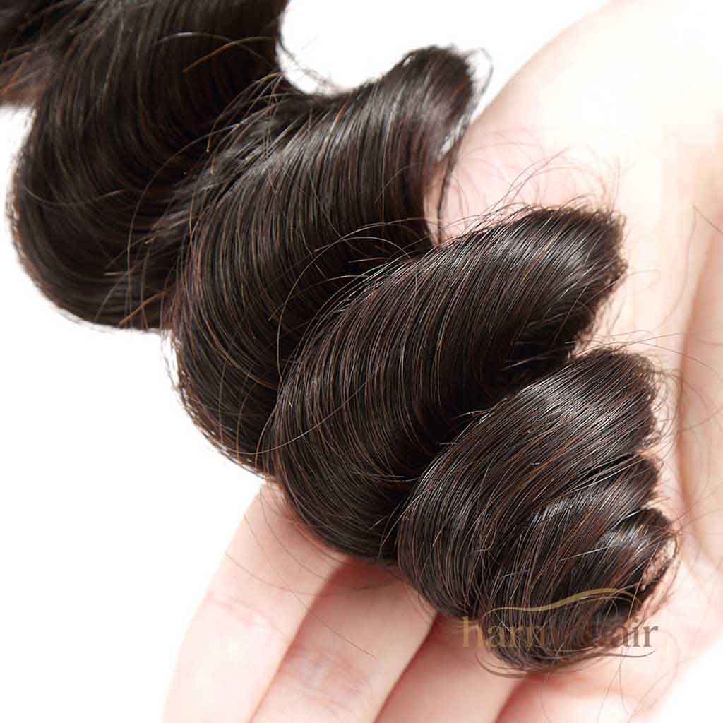 Wholesale hair vendor: Loose wave virgin hair bundles with double machine wefts