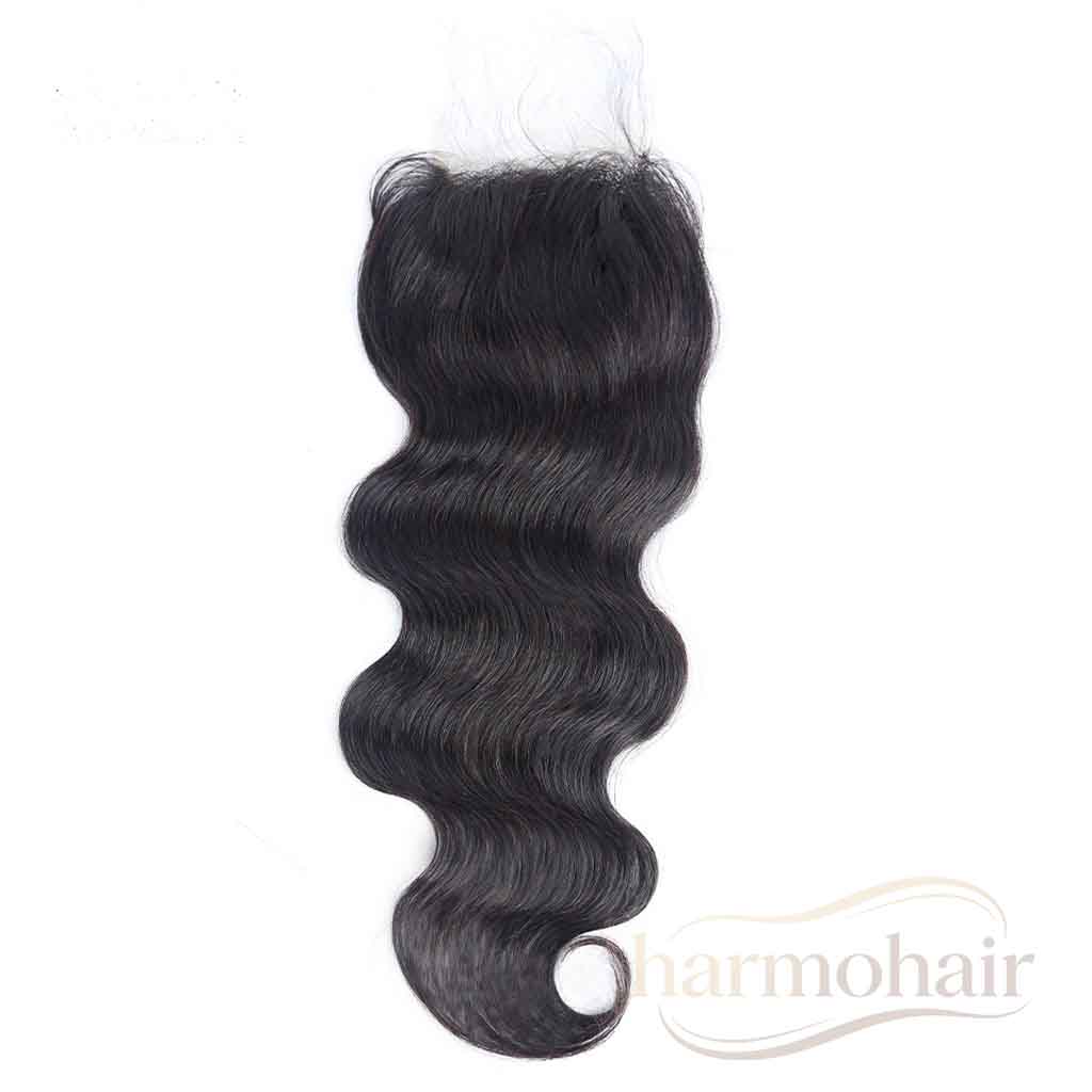 4x4 Ultra‑Thin HD Transparent Lace Closure Soft Body Wave Virgin Hair for Black Women
