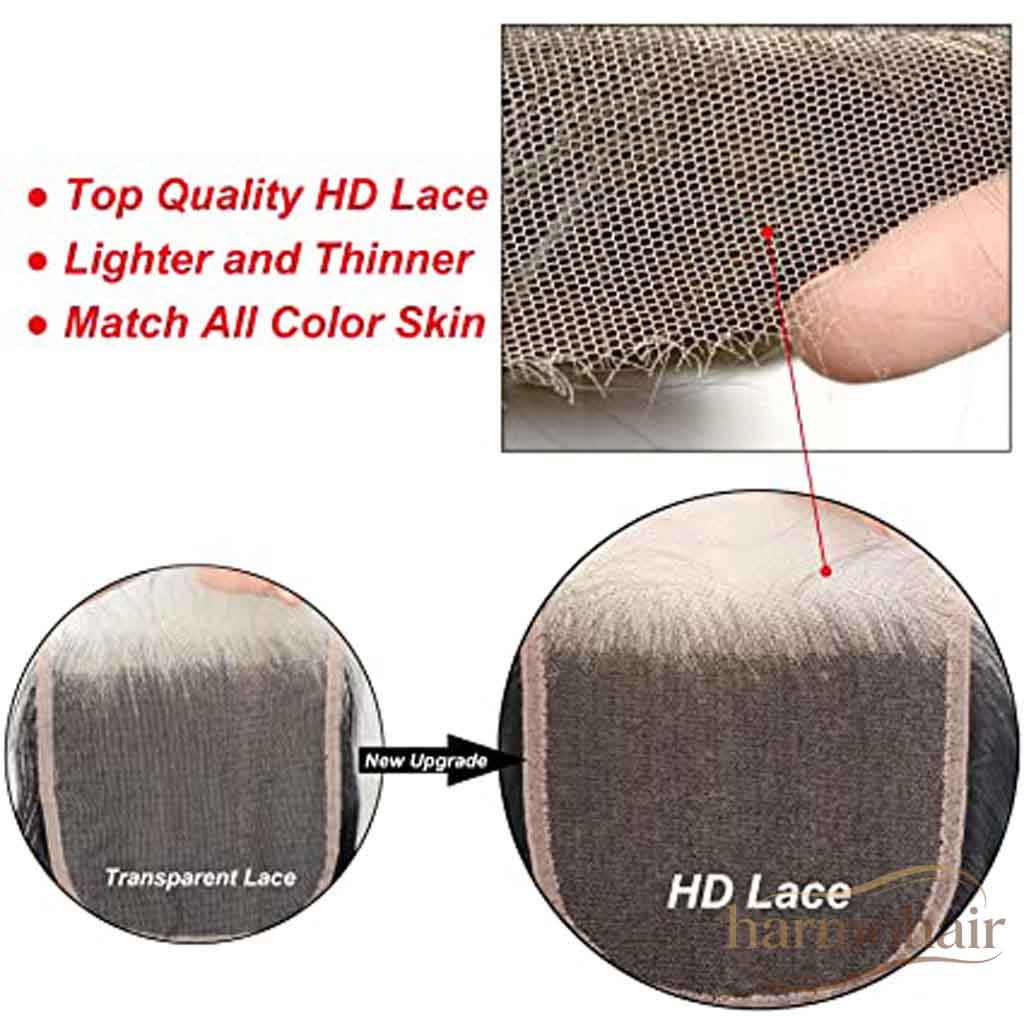 4x4 HD Transparent Lace Closure Wholesale Natural Straight Human Hair