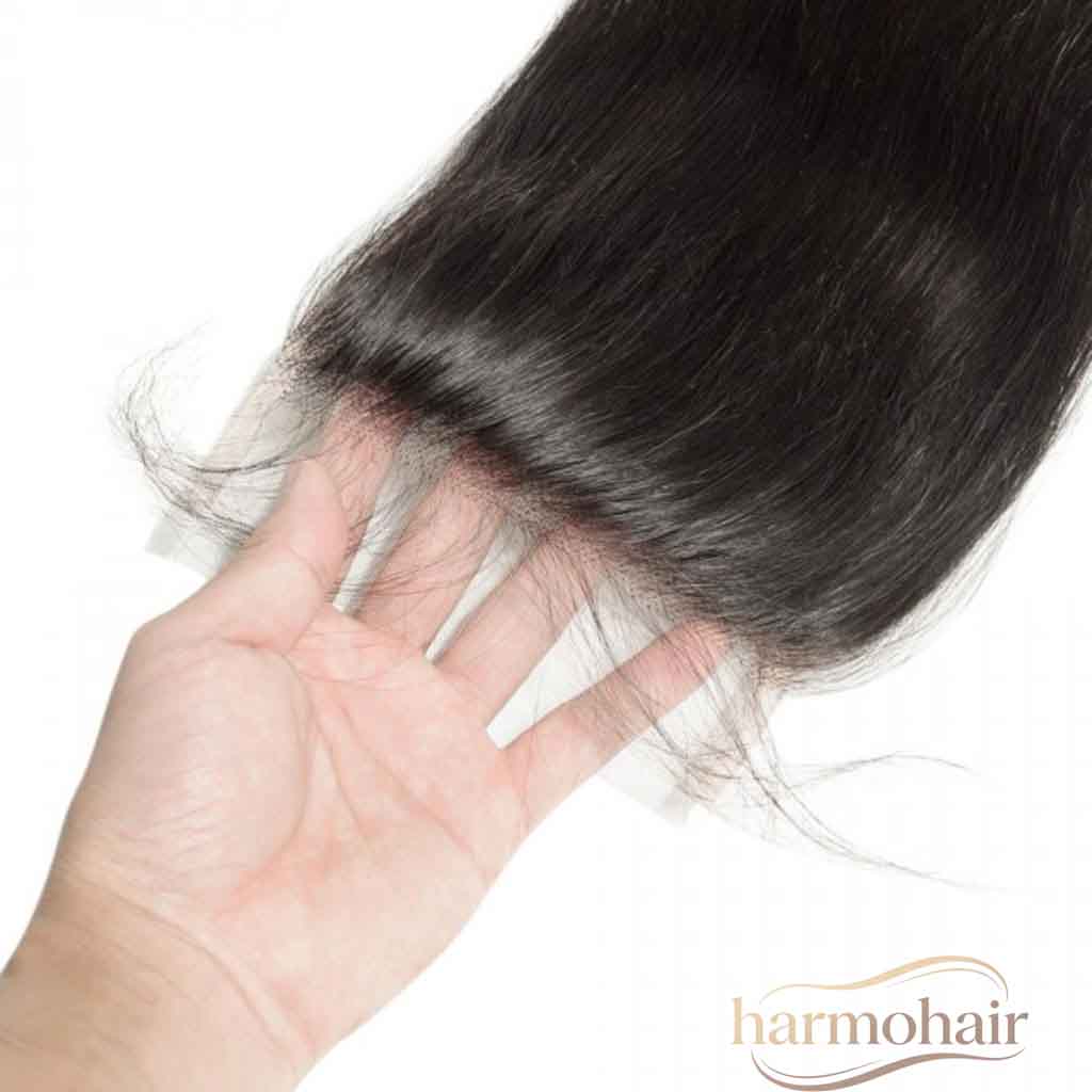 4x4 HD Transparent Lace Closure Wholesale Natural Straight Human Hair