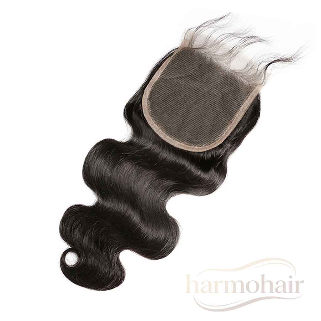 4x4 Ultra‑Thin HD Transparent Lace Closure Soft Body Wave Virgin Hair for Black Women