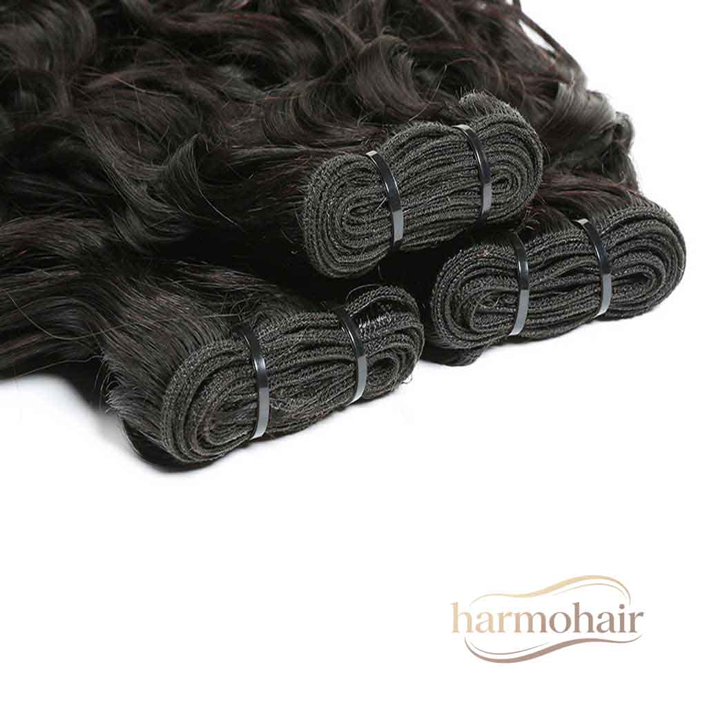 Harmohair 100% Virgin Human Hair Water Wave Wet and Wavy Hair Bundles