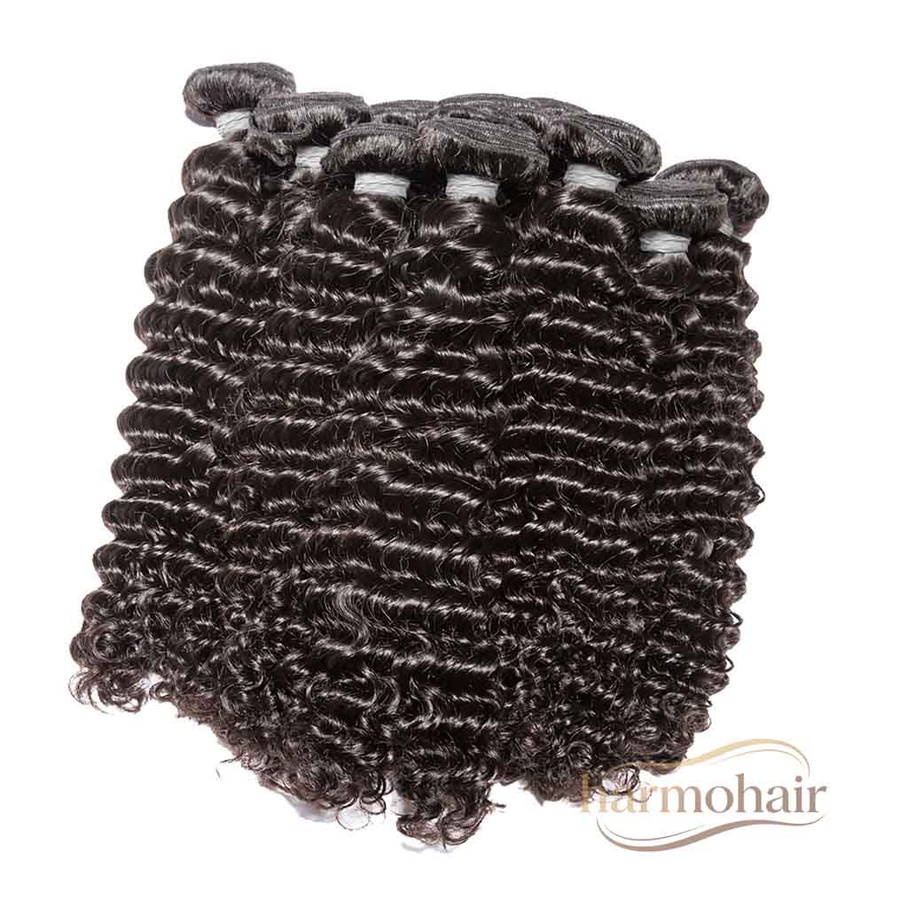 Harmohair Wholesale hair vendor  Deep wave virgin hair bundles with aligned cuticles