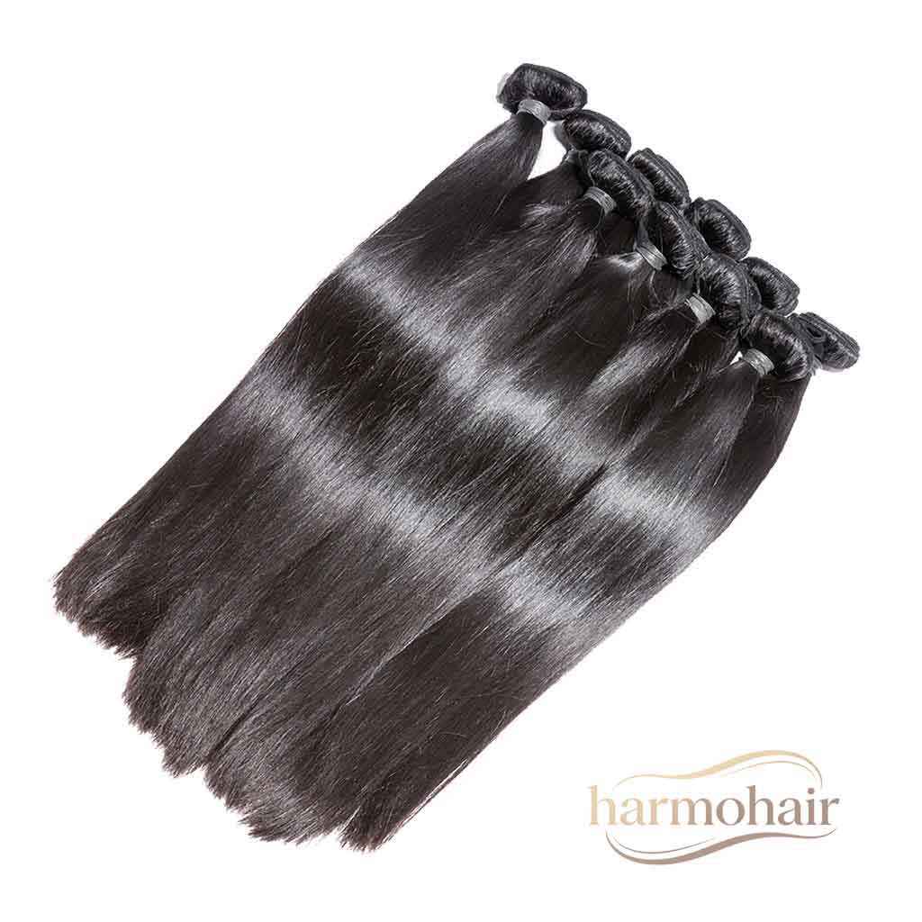 Bulk Supply Single‑Donor Raw Virgin Straight Cuticle Aligned Hair Bundles