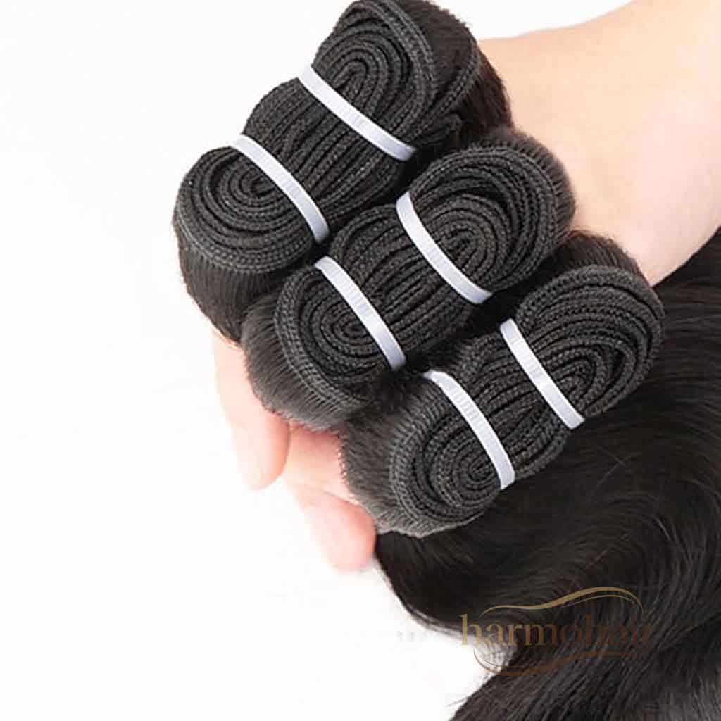  Harmohair Single donor raw hair bundles  wholesale raw body wave hair