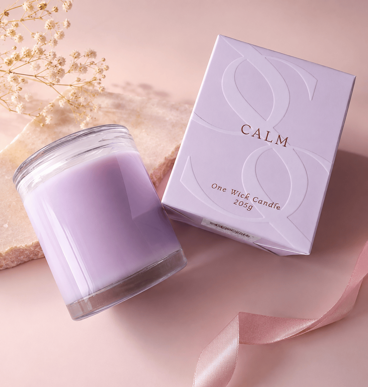 Lanendar & Rose Wick Candle 