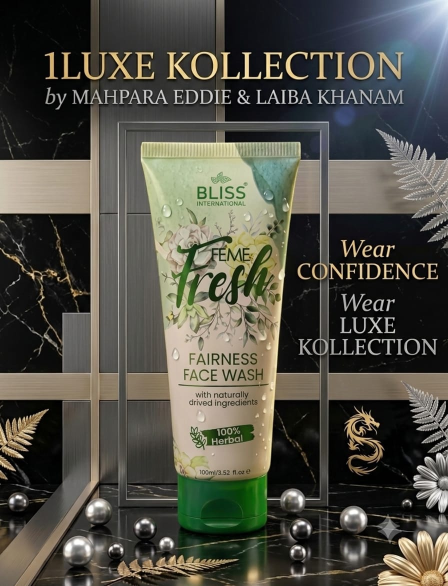 1Luxe Kollection By 🌐 CS7LLC.com™ Feme Fresh Green Herbal Natural Face Wash Pimple Clear Multi Action