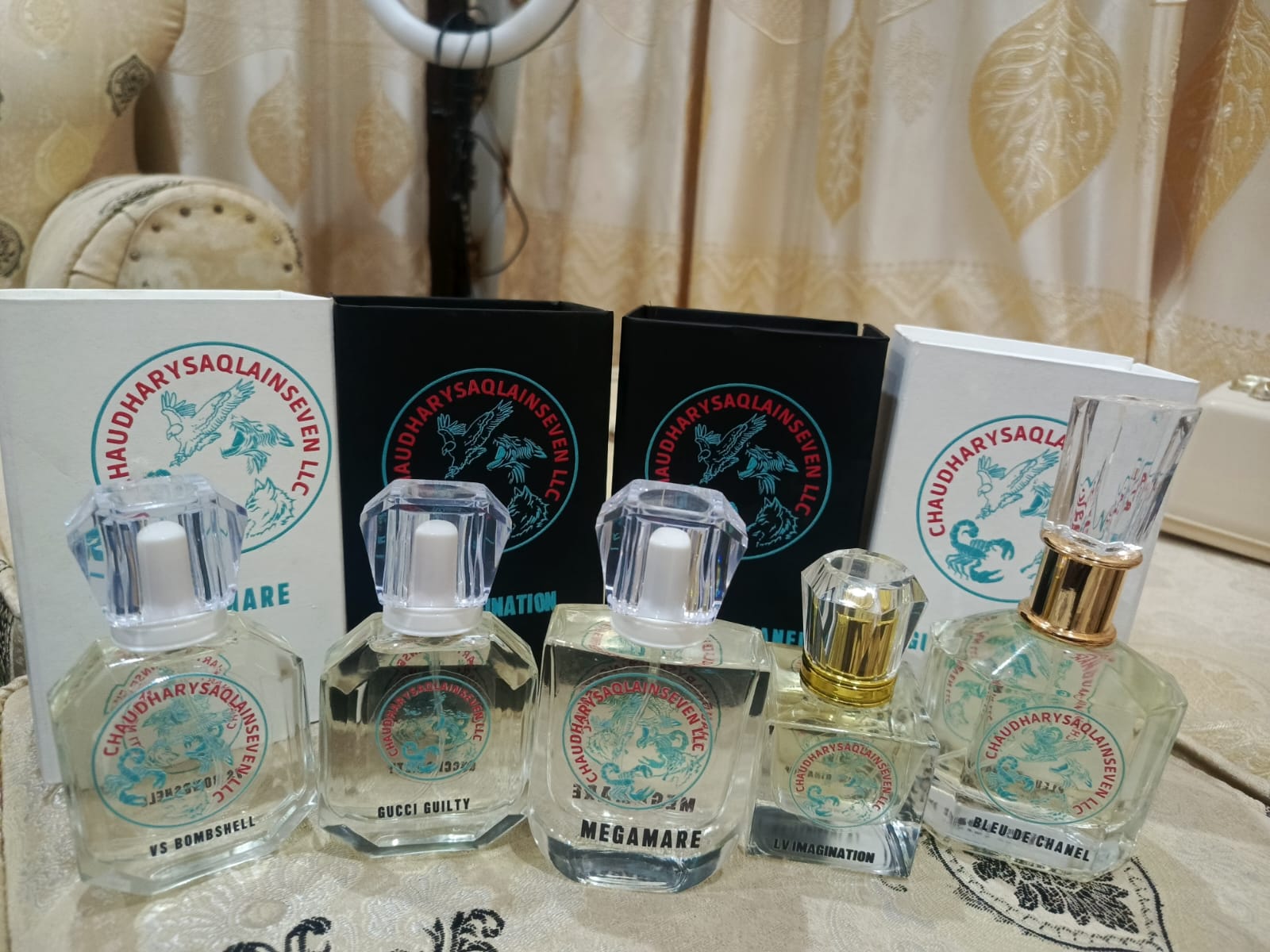 1Luxe Kollection By 🌐 CS7LLC.com™ Luxury Inspired Branded Perfumes Collections Like This LV Imagination VS BombShell Blue De Shenal Gucci Guilty Megamare