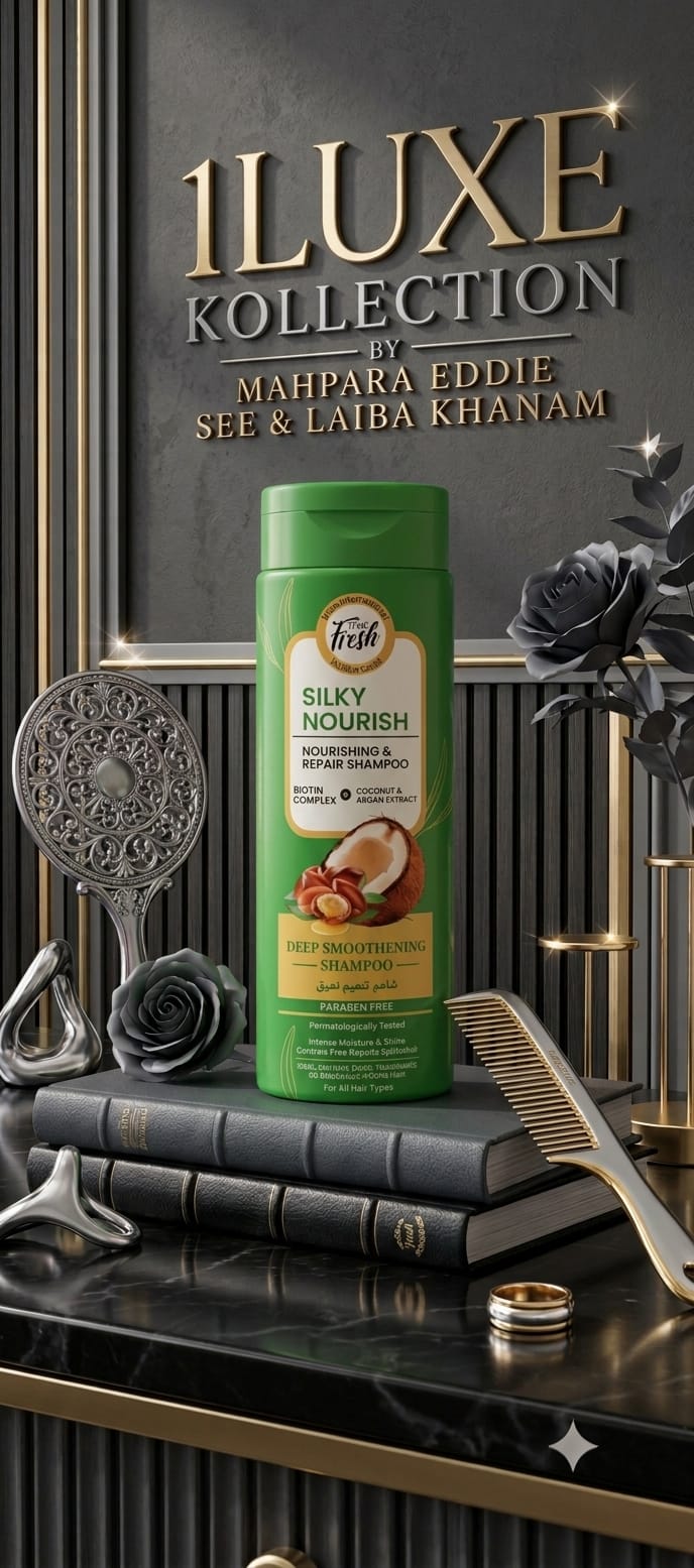 1Luxe Kollection By 🌐 CS7LLC.com™ Feme Fresh Silk Nourish Green Shampoo Multi Action