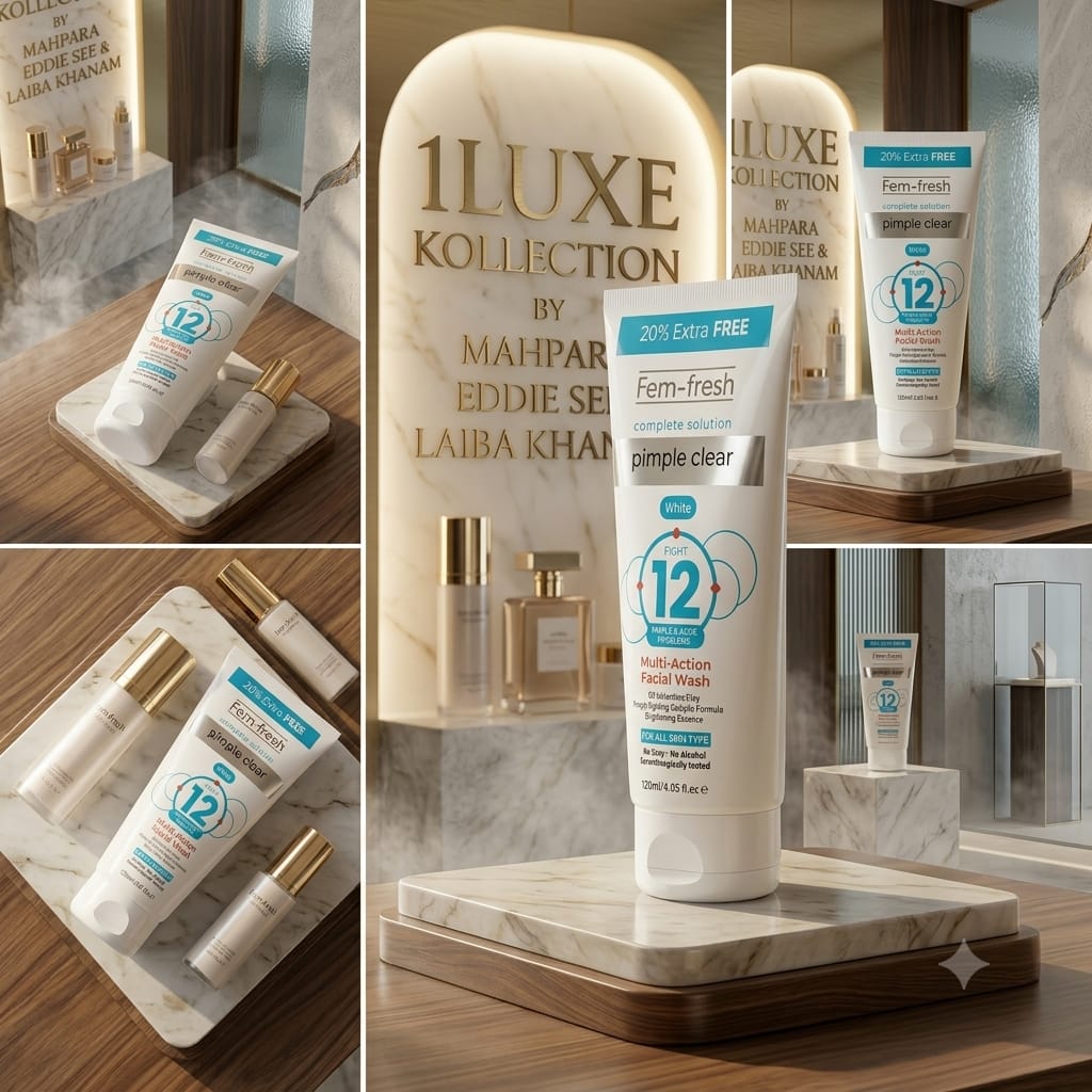 1Luxe Kollection By 🌐 CS7LLC.com™ Feme Fresh White Face Wash Pimple Clear Multi Action