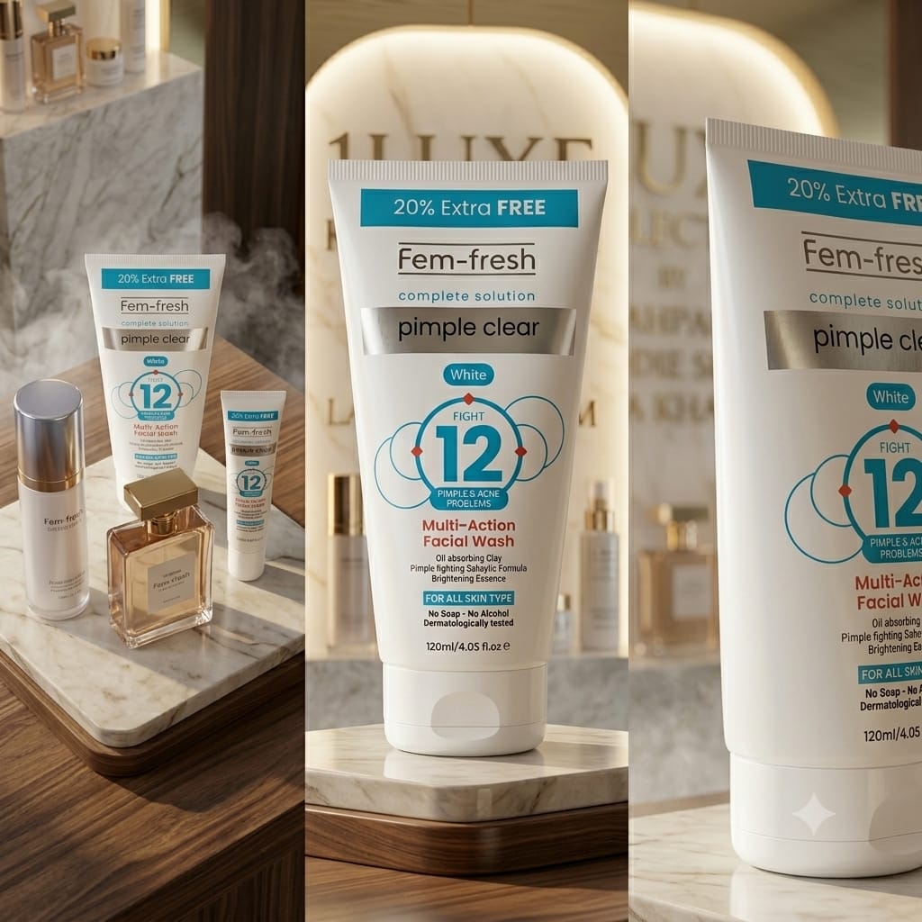 1Luxe Kollection By 🌐 CS7LLC.com™ Feme Fresh White Face Wash Pimple Clear Multi Action