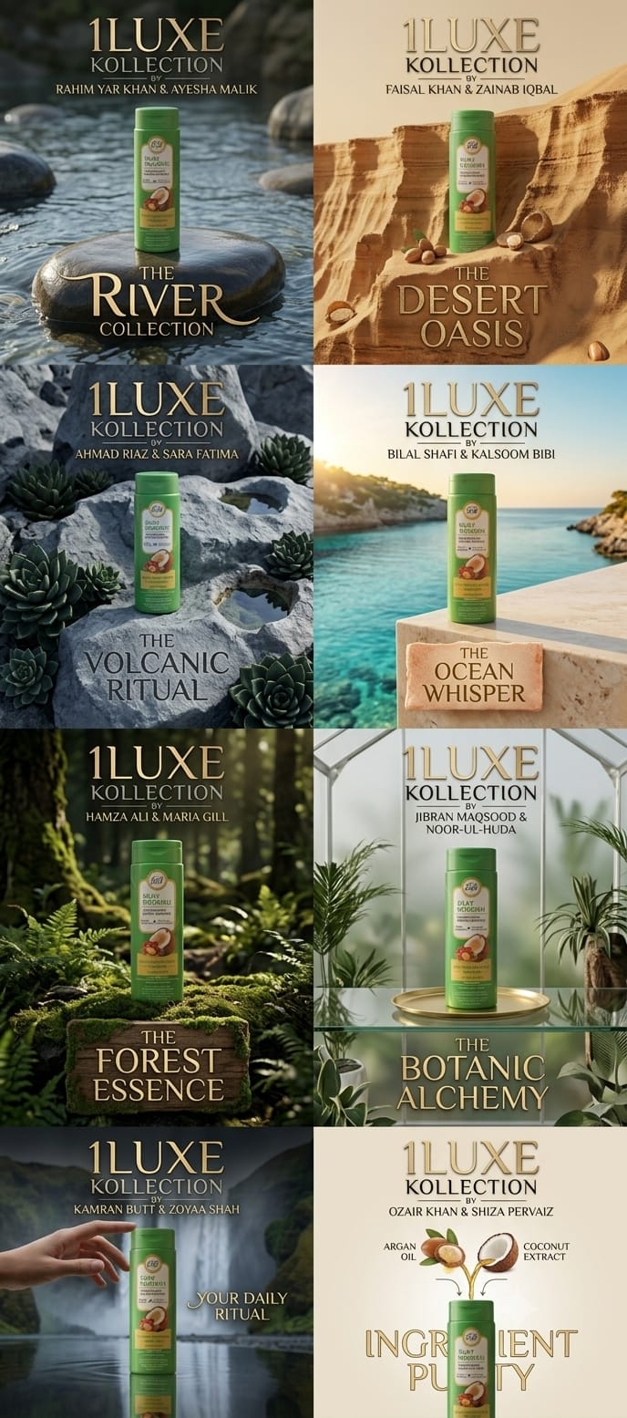 1Luxe Kollection By 🌐 CS7LLC.com™ Feme Fresh Silk Nourish Green Shampoo Multi Action