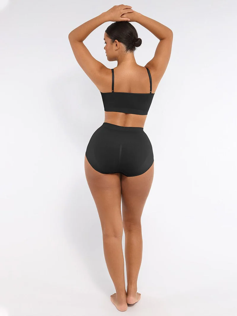Seamless Mid Waist Lingerie Set    