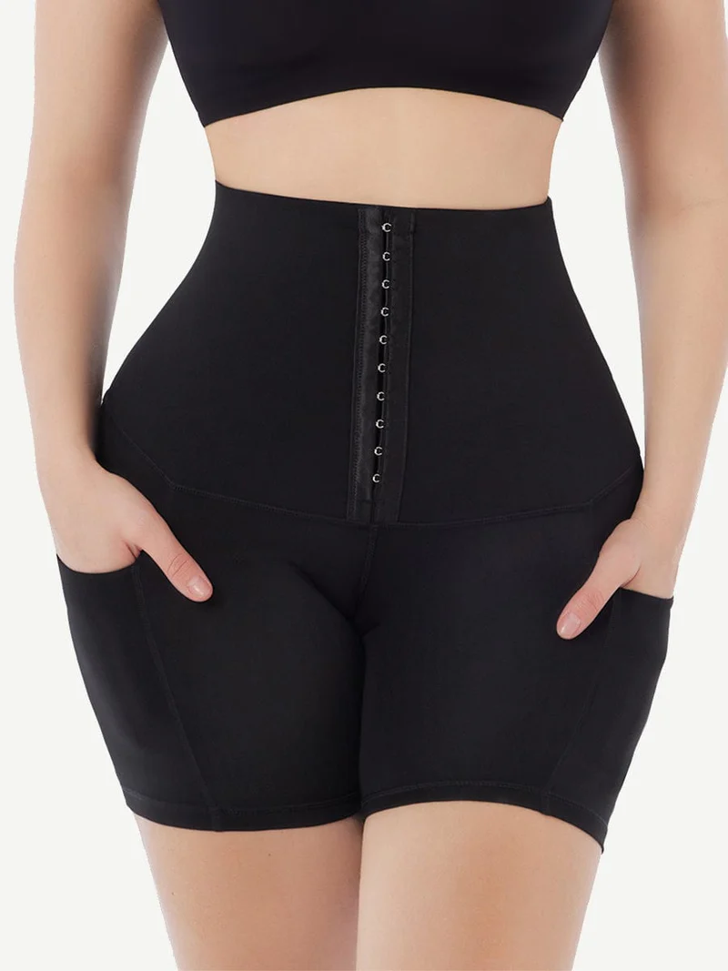High-Waist Body Shaper Sports Shorts 